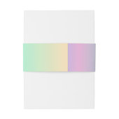 Holographische Gradient Monogram Chic Wedding Einladungsbanderole (Rückseitenbeispiel)
