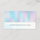 Holographische Gradient Visitenkarte (Rückseite)