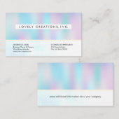 Holographische Gradient Visitenkarte (Vorne/Hinten)