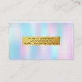 Holographische Gradient Visitenkarte (Rückseite)