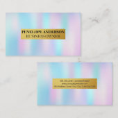 Holographische Gradient Visitenkarte (Vorne/Hinten)
