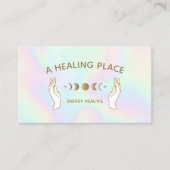 Holographische Handphasen für den Energieheiler Visitenkarte (Vorderseite)