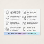 Holographische HydraFacial Aftercare Instruction C (Rückseite)