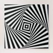 Holographische Illusion von Schwarz und Weiß Puzzle (Vertikal)