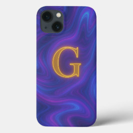 Holographische Iridescent Marble Monogram Phone Ca Case-Mate iPhone Hülle