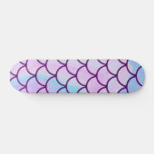 Holographische Iridescent Mermaid Scales Girly Pin Skateboard (Horizontal)