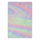 Holographische Iridescent Opal | PERSONALISIERT Mini Klemmbrett (Rückseite)