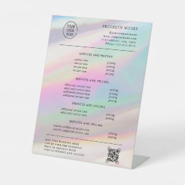 Holographische Iridescent Opal | Preise Sockelschild