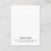 Holographische Marmorkarte Telefonnummerkarte (Rückseite)