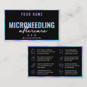 Holographische Mikrofonnachsorgekarte Visitenkarte (Vorne/Hinten)