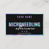 Holographische Mikrofonnachsorgekarte Visitenkarte (Vorderseite)