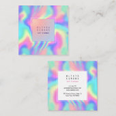 Holographische Minimalistische Visitenkarte (Vorne/Hinten)