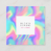 Holographische Minimalistische Visitenkarte (Vorderseite)