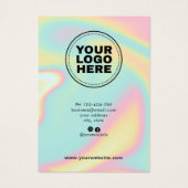 Holographische Moderne Earring Display Card (Rückseite)