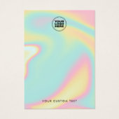 Holographische Moderne Earring Display Card (Vorderseite)