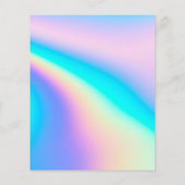 Holographische Moderne, elegante Einladungen (Rückseite)