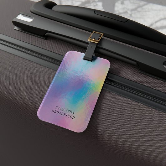 Holographische Monogramm Moderne Reisen Gepäckanhänger