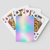 Holographische Neon-Kulisse für moderne Spielkarte (Rückseite)