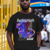 Holographische Neonkunst T-Shirt