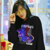 Holographische Neonkunst T-Shirt