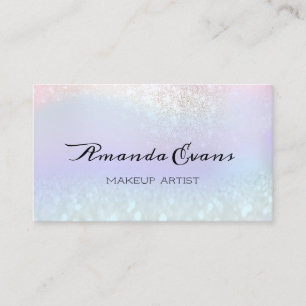 Holographische Ombre Pastels Glitzer Rose UNIQUE Terminkarte
