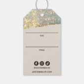 Holographische Signatur-Skript Modernes Price Hang Geschenkanhänger (Rückseite)