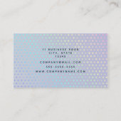 Holographische Visitenkarte für moderne Imitate (Rückseite)