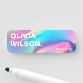 Holographischer Ästhetiker Beauty Salon Wellness-C Namensschild (Beispiel)