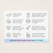 Holographischer Lippenblush Tattoo nach Care Card (Rückseite)