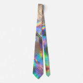 Holographischer Rainbow Chrome Hologram Fathers Da Krawatte (Vorderseite)