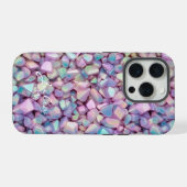 Holographisches Stones Muster Personalisiert iPhone Hülle (Rückseite (Horizontal))