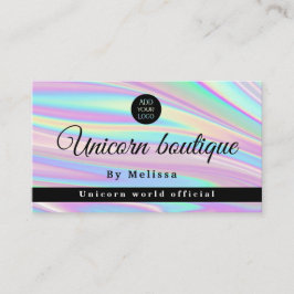Holography Unicorn Business Card Visitenkarte