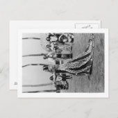 Holoku Hula Dancer mit Band FotografHawaii Postkarte (Vorne/Hinten)