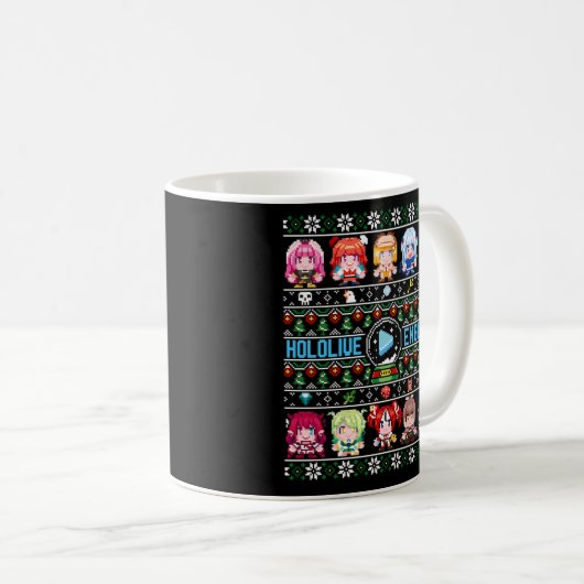 Hololive English Ugly Black Kaffeetasse (VorderseiteRechts)