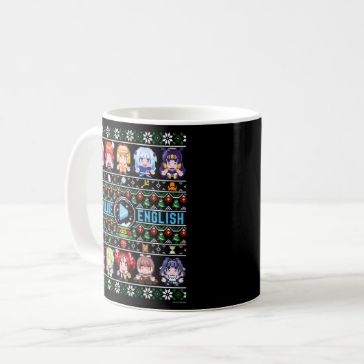 Hololive English Ugly Black Kaffeetasse (Vorderseite Links)