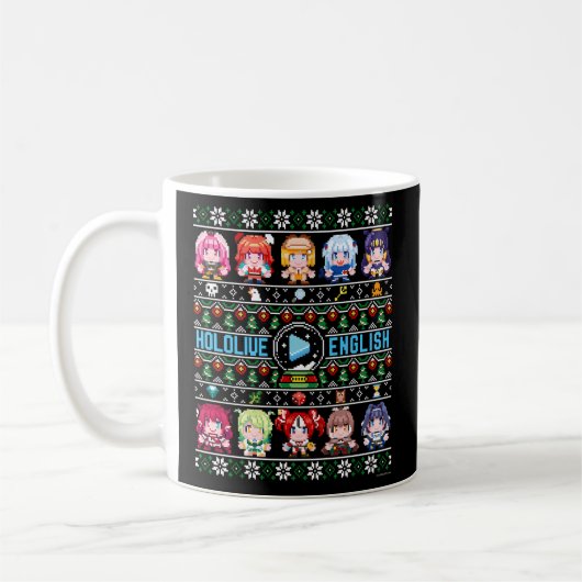 Hololive English Ugly Black Kaffeetasse (Links)