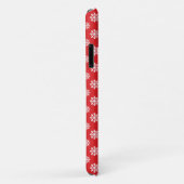 Holon Red White Snowflakes Pattern - Merry Xmas Case-Mate iPhone Hülle (Hinten/Rechts)