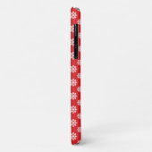 Holon Red White Snowflakes Pattern - Merry Xmas Case-Mate iPhone Hülle (Hinten/Links)