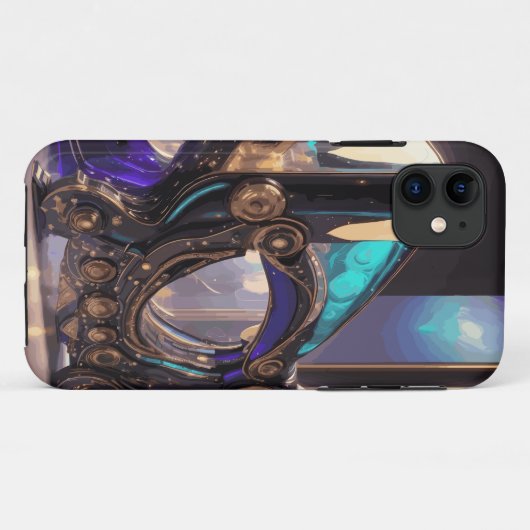 HoloSpectra Futuristic Holographic Illusion Art Case-Mate iPhone Hülle (Rückseite (Horizontal))