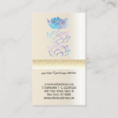 Holotus-Lotus Visitenkarte (Rückseite)