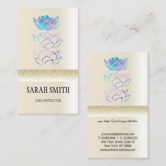 Holotus-Lotus Visitenkarte (Vorne/Hinten)