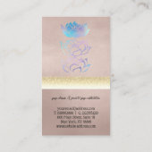 Holotus-Lotus Visitenkarte (Rückseite)