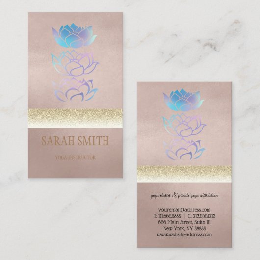 Holotus-Lotus Visitenkarte (Vorne/Hinten)