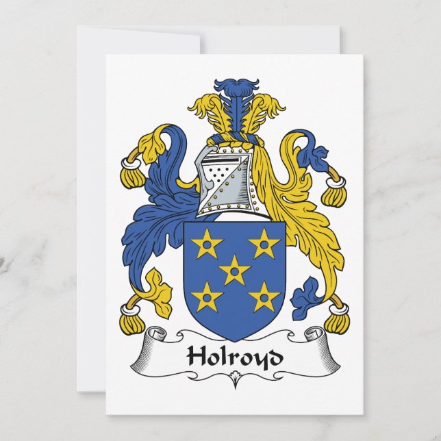 Holroyd Familienwappen (Vorderseite)