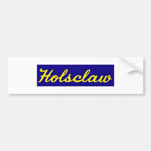 Holsclaw Fender-Aufkleber Autoaufkleber (Vorne)