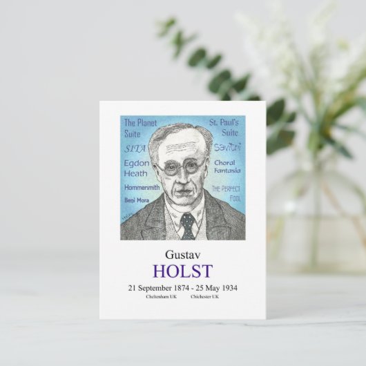 Holst Postkarte (Stehend Vorderseite)