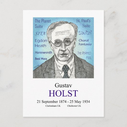 Holst Postkarte (Vorderseite)