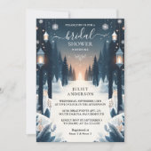 Holstars Snow Bright Winter Brautparty Einladung (Vorderseite)