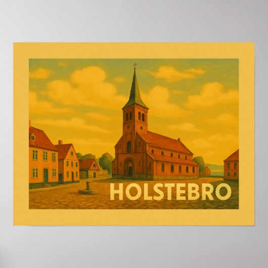 Holstebro Dänemark Giacometti Poster (Vorne)