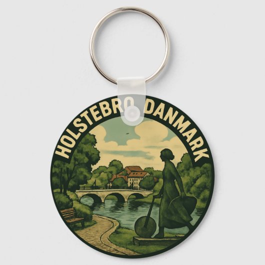 Holstebro Dänemark Giacometti Schlüsselanhänger (Vorderseite)